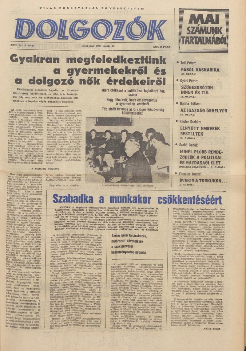 Dolgozók, 23. évf. 1969. január 31. 4. sz.