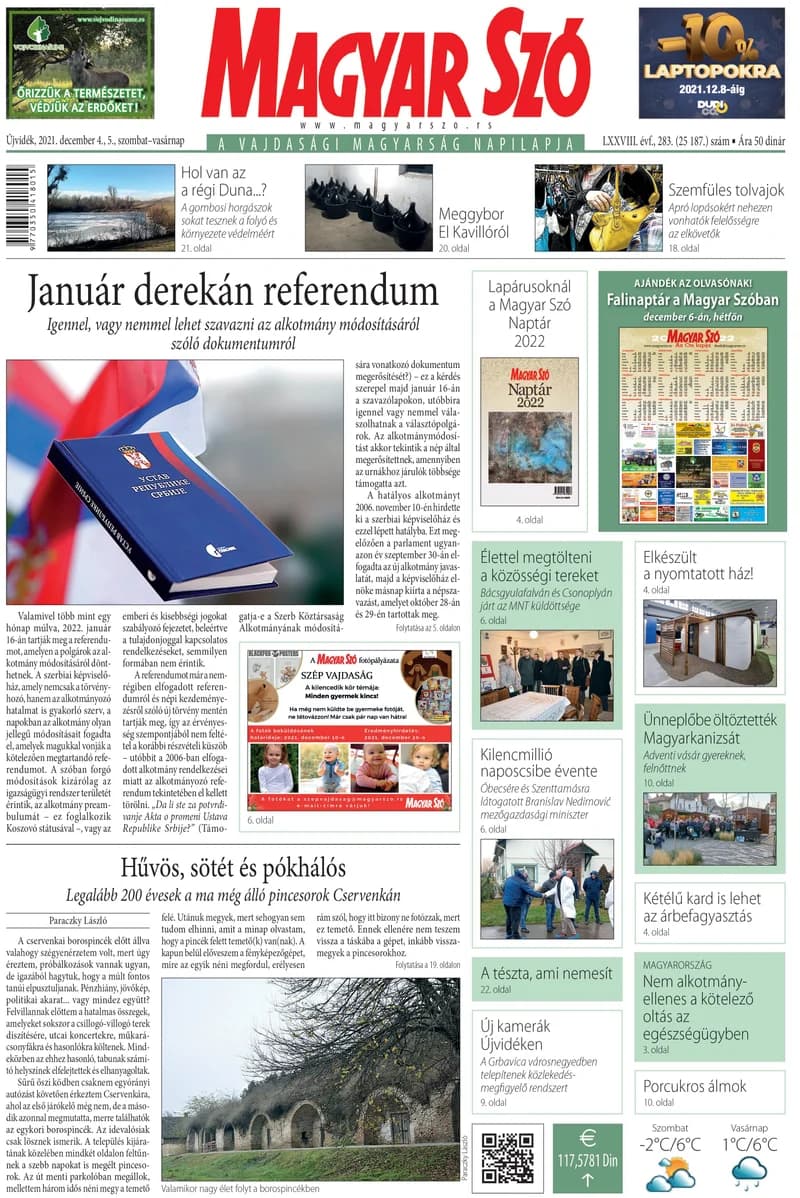 Magyar Szó, 78. évf. 2021. december 4. – 5. 283. sz. 1–32. oldal