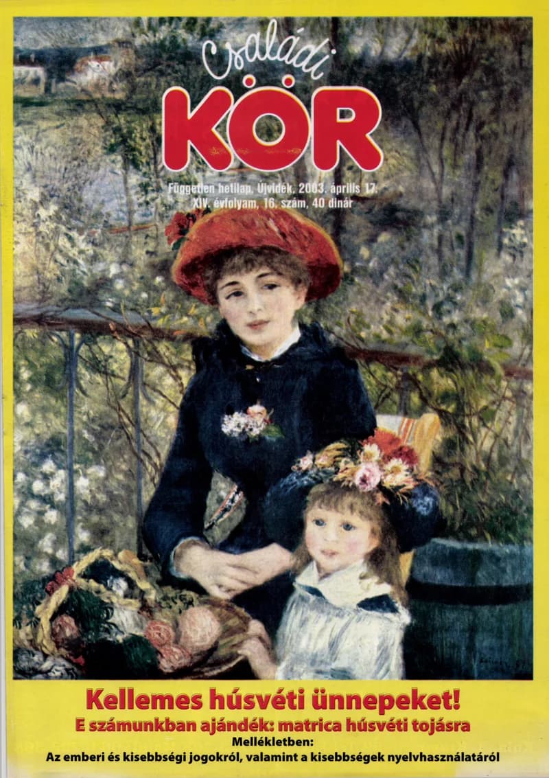 Családi Kör, 14. évf. 2003. április 17. 16. sz.