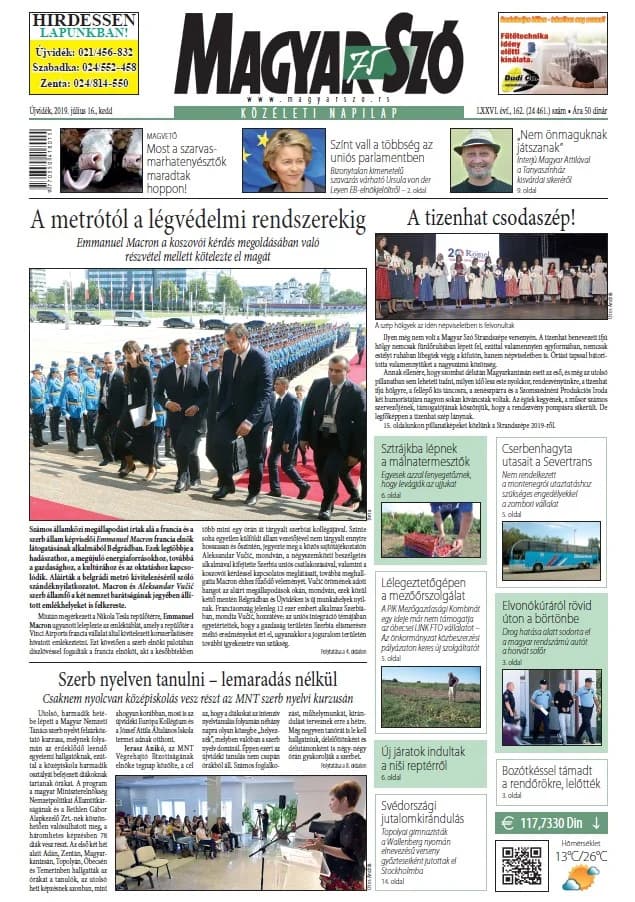 Magyar Szó, 76. évf. 2019. július 16. 162. sz. 1–20. oldal