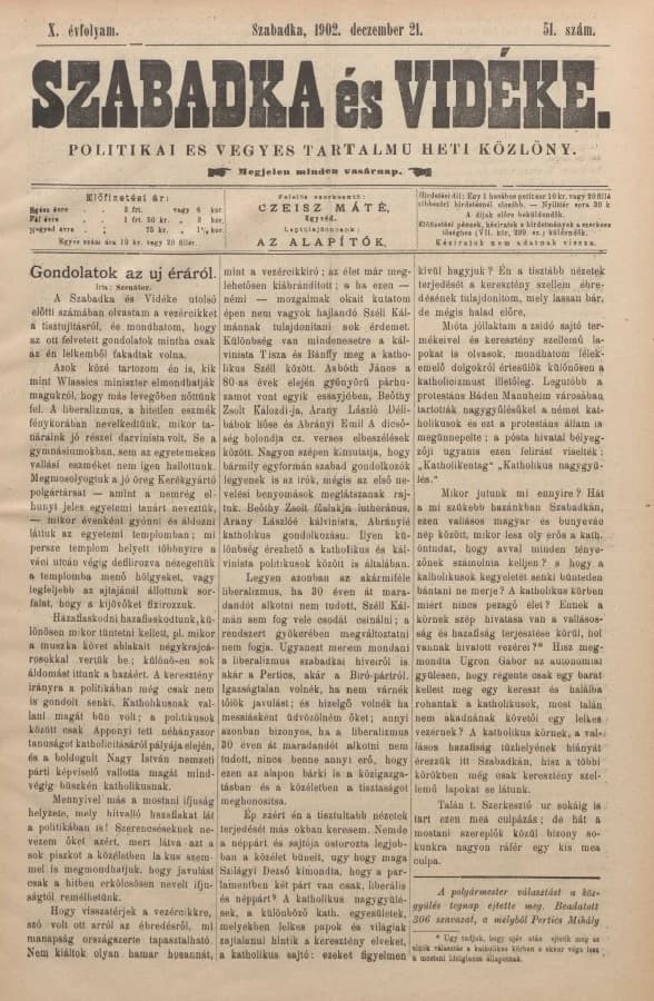 Dolgozók, 10. évf. 1902. december 21. 51. sz.