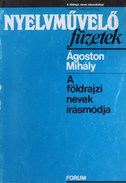 A földrajzi nevek írásmódja