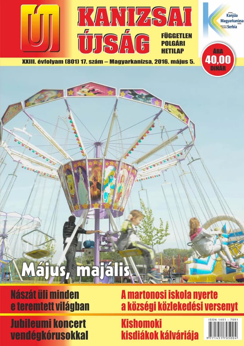 Új Kanizsai Újság, 23. évf. 2016. május 5. 17. sz.