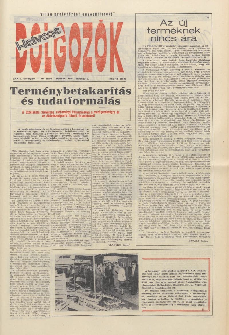 Dolgozók, 36. évf. 1982. október 7. 40. sz.