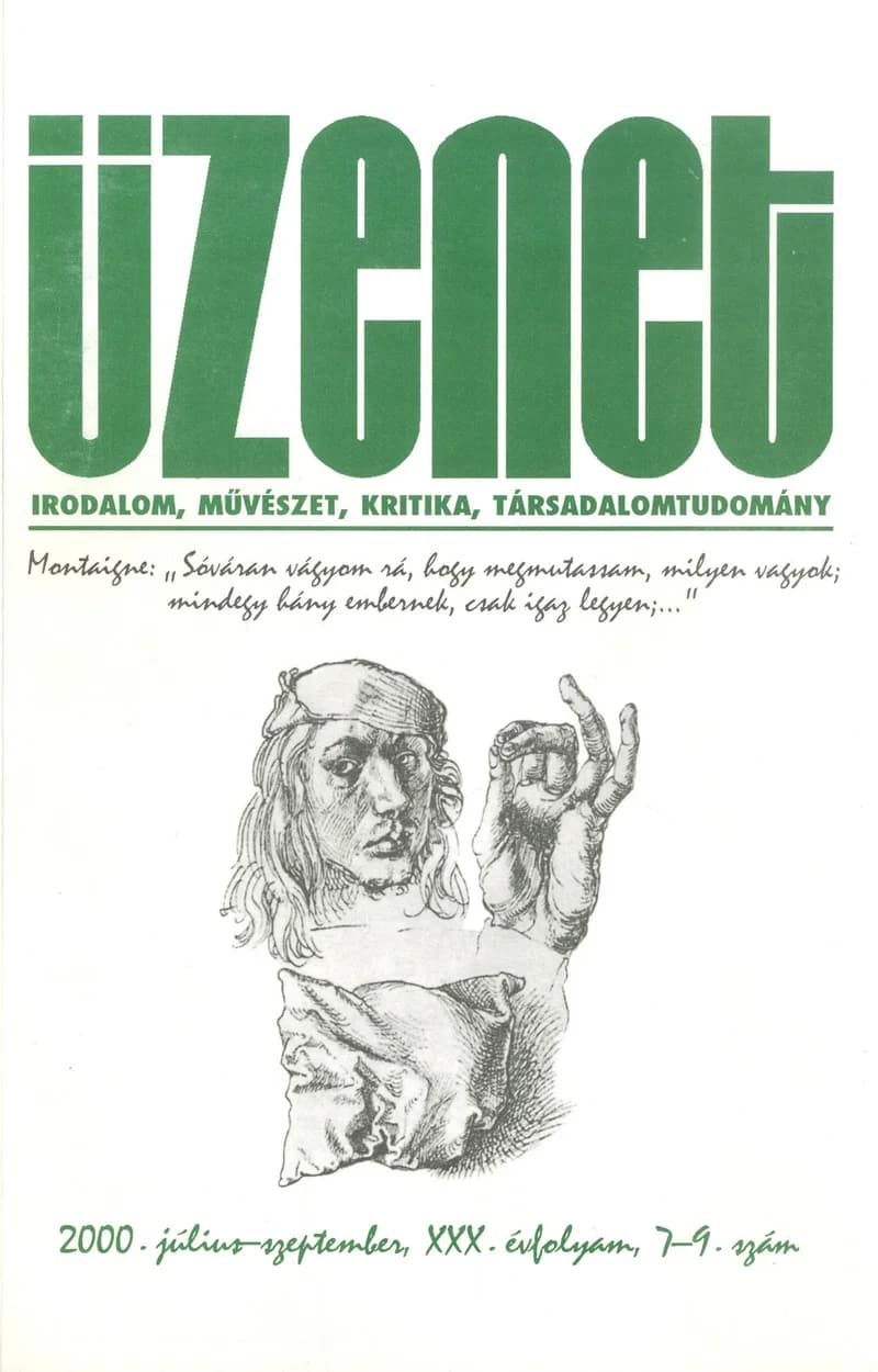 Üzenet, 30. évf. 2000. július – szeptember. 7–9. sz. 1–155. oldal