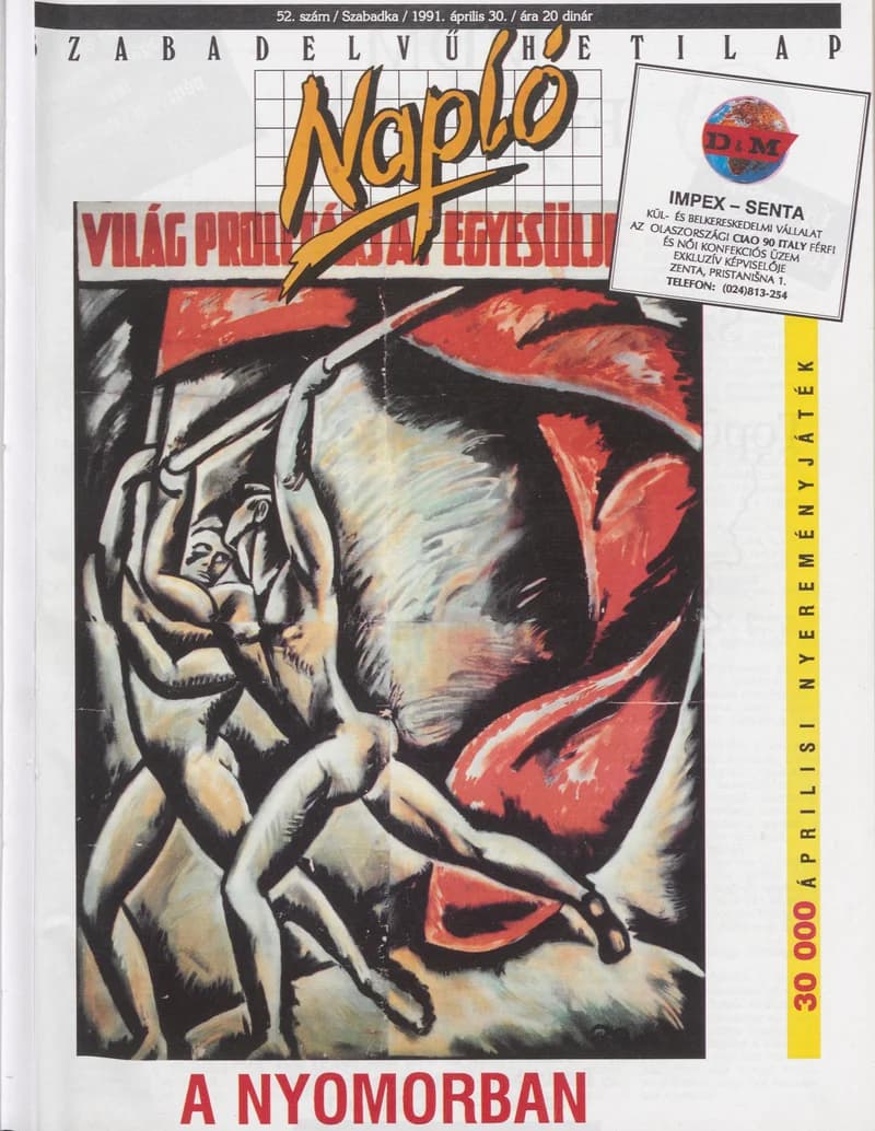 Napló - Szabadelvű hetilap, 2. évf. 1991. április 30. 52. sz.