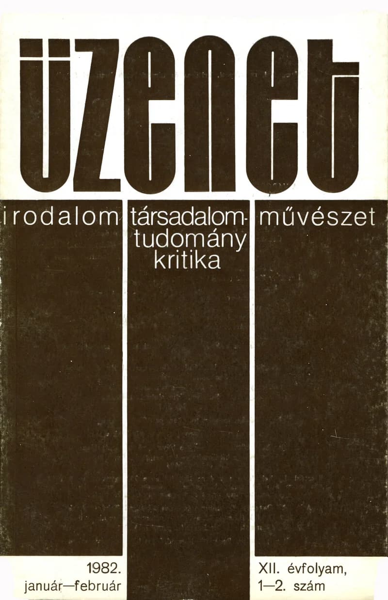 Üzenet, 12. évf. 1982. január – február. 1–2. sz. 1–108. oldal