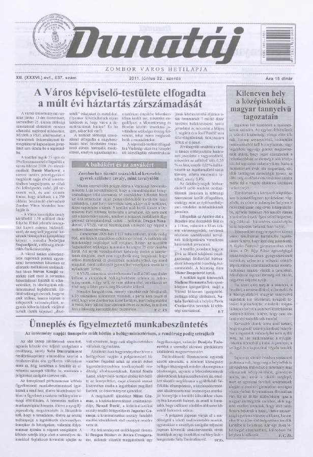 Dunatáj, 13. évf. 2011. június 22. 637. sz.