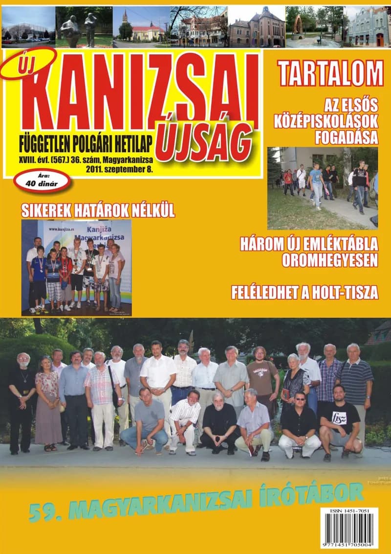 Új Kanizsai Újság, 18. évf. 2011. szeptember 8. 36. sz.