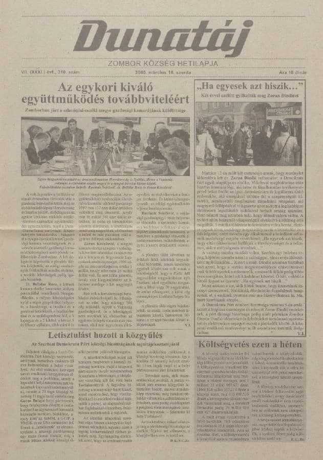 Dunatáj, 7. évf. 2005. március 16. 310. sz.
