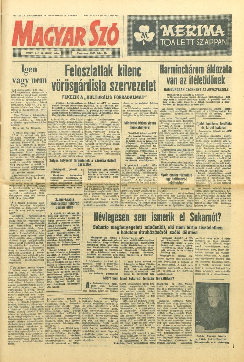 Magyar Szó, 24. évf. 1967. február 26. 54. sz. 1–24. oldal