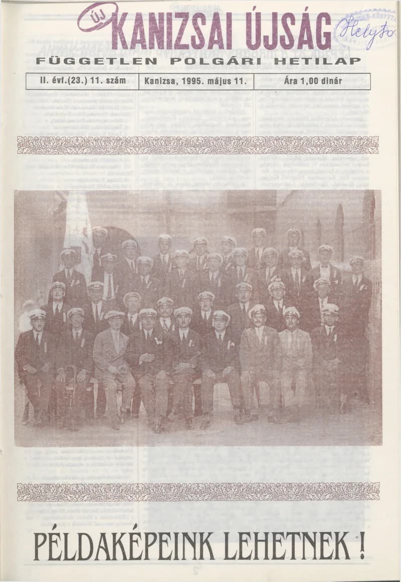 Új Kanizsai Újság, 2. évf. 1995. május 11. 11. sz.