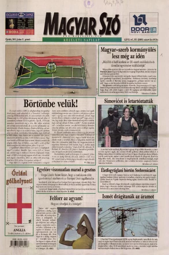 Magyar Szó, 67. évf. 2010. június 11. 133. sz. 1–20. oldal