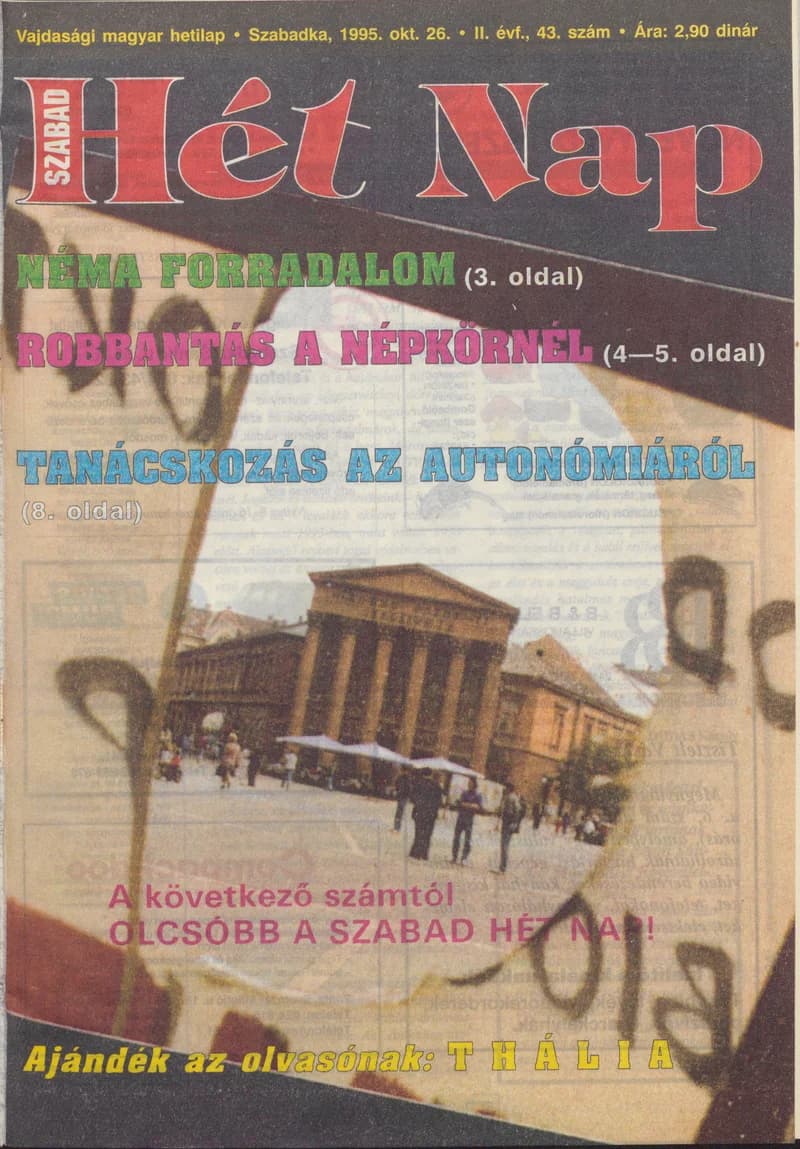 Szabad Hét Nap, 2. évf. 1995. október 26. 43. sz.