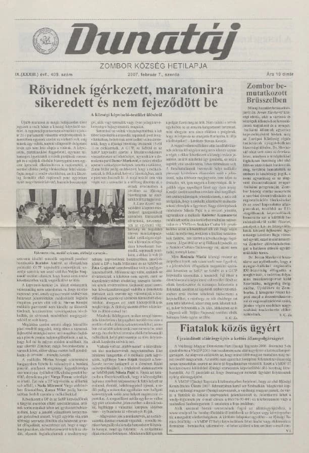 Dunatáj, 9. évf. 2007. február 7. 409. sz.