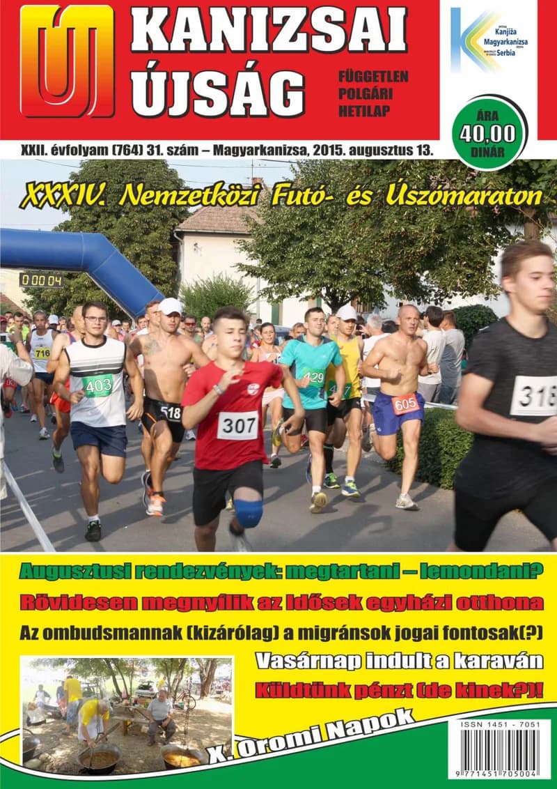 Új Kanizsai Újság, 22. évf. 2015. augusztus 13. 31. sz.