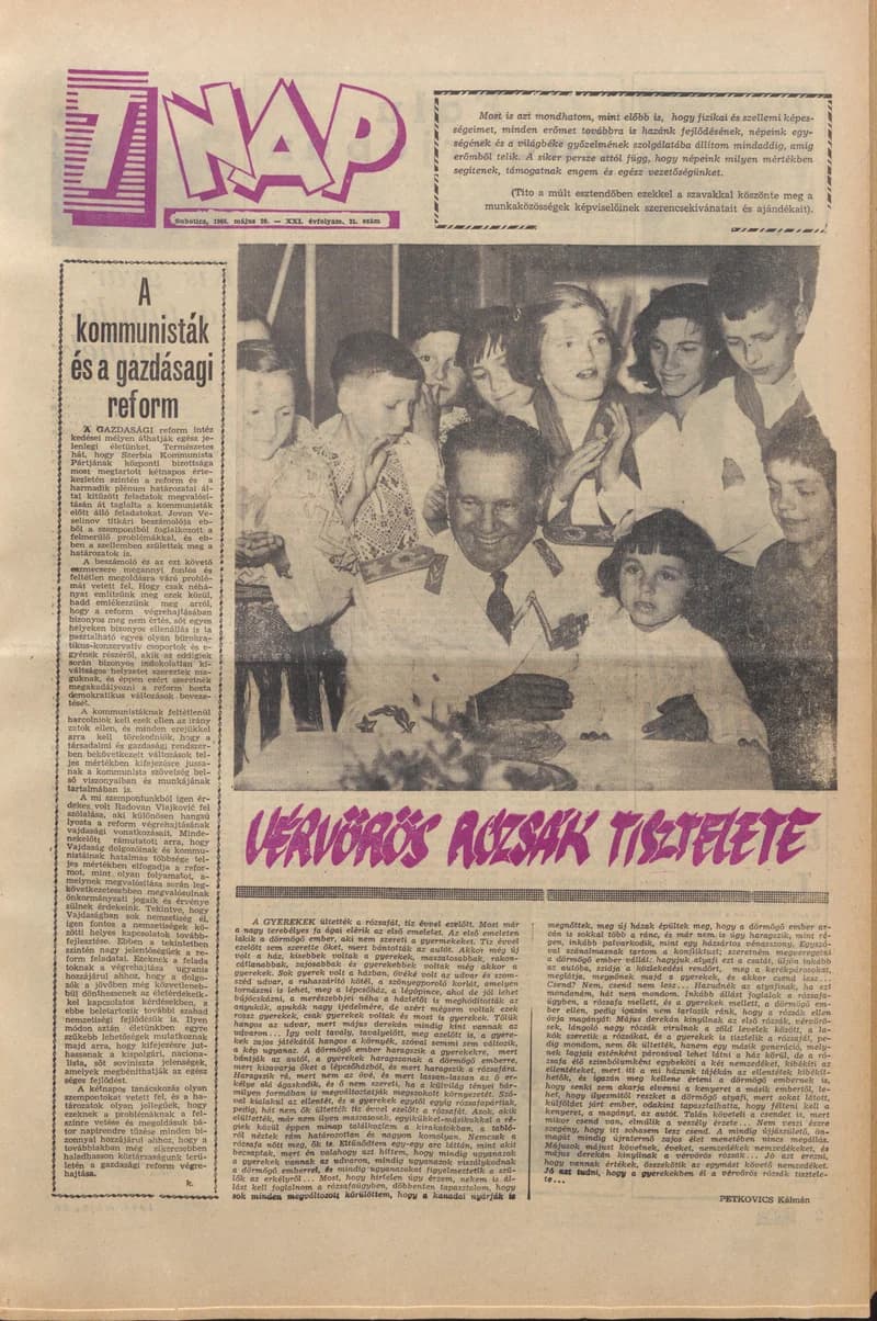 7 Nap, 21. évf. 1966. május 20. 21. sz. 1–20. oldal