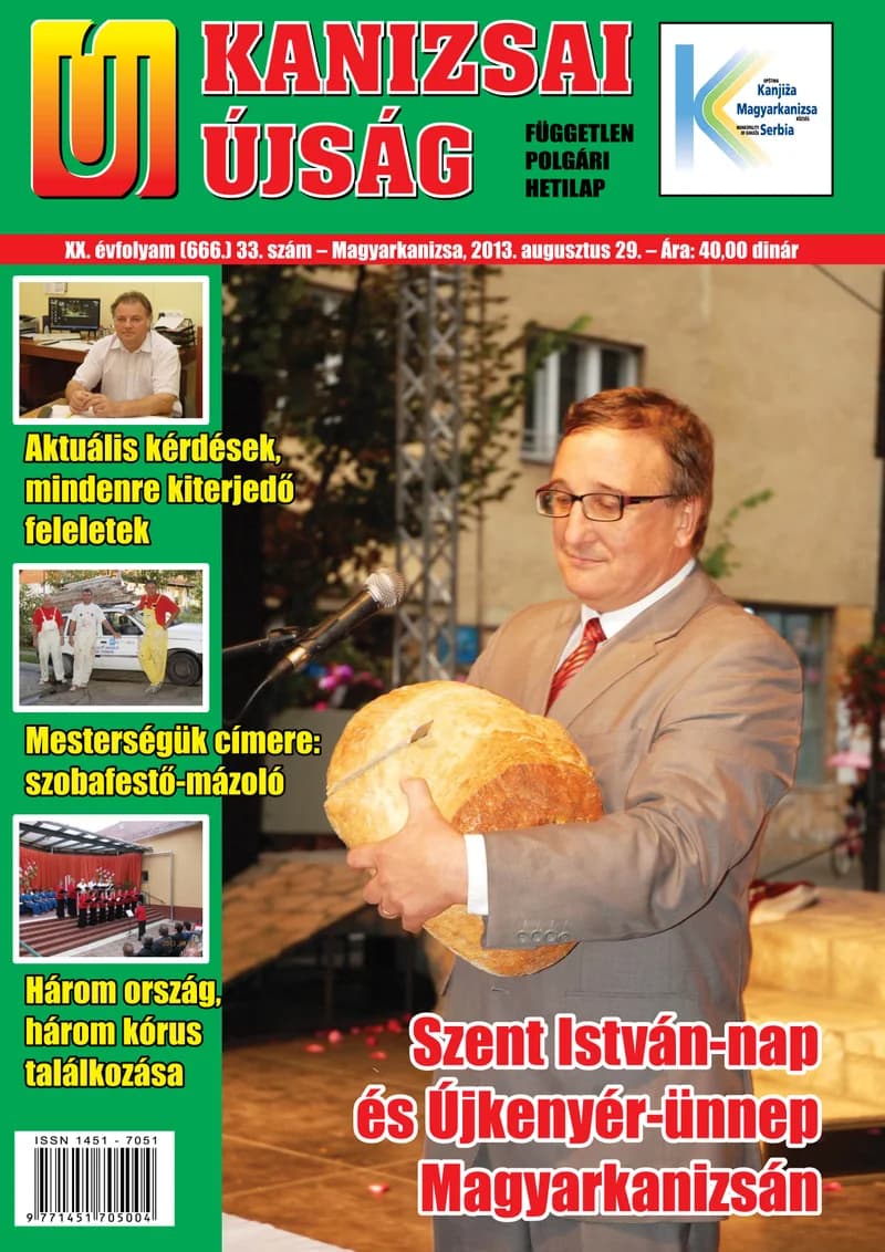Új Kanizsai Újság, 20. évf. 2013. augusztus 29. 33. sz.