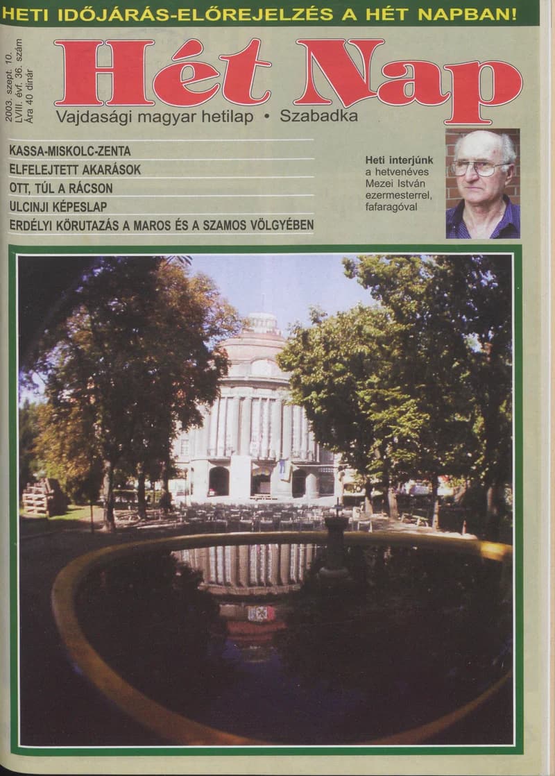 7 Nap, 58. évf. 2003. szeptember 10. 36. sz.