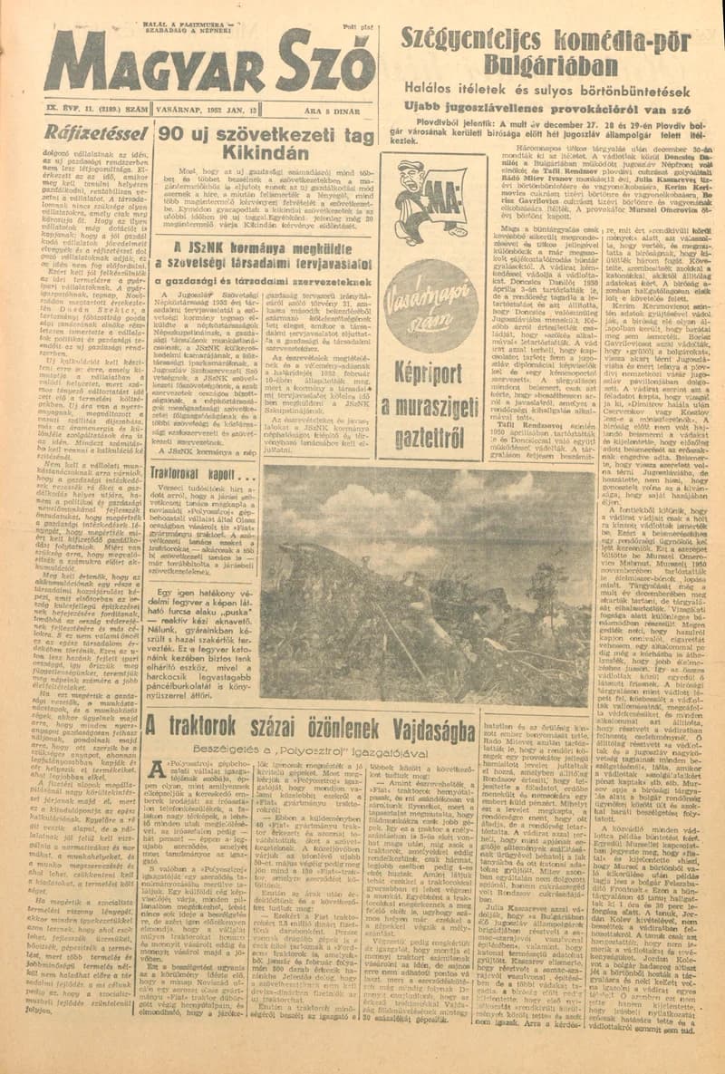 Magyar Szó, 9. évf. 1952. január 13. 72. sz. 1–8. oldal
