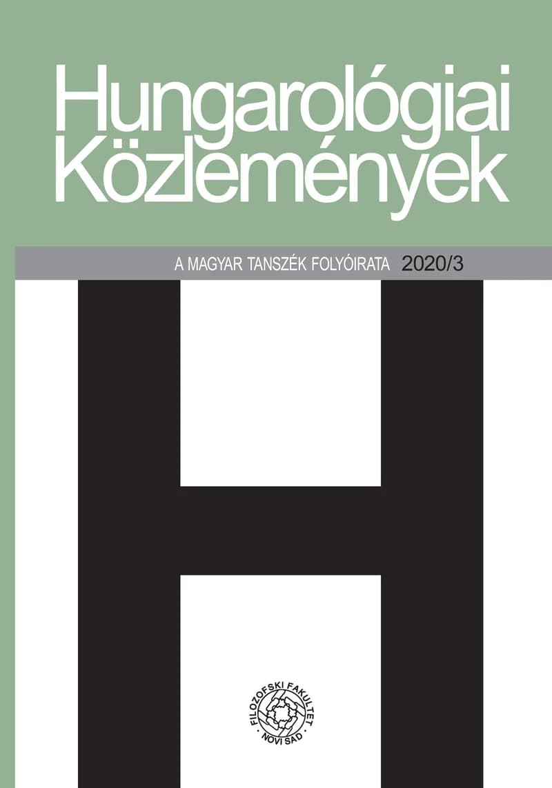 Hungarológiai Közlemények, 51. évf. 2020. 3. sz. 1–150. oldal
