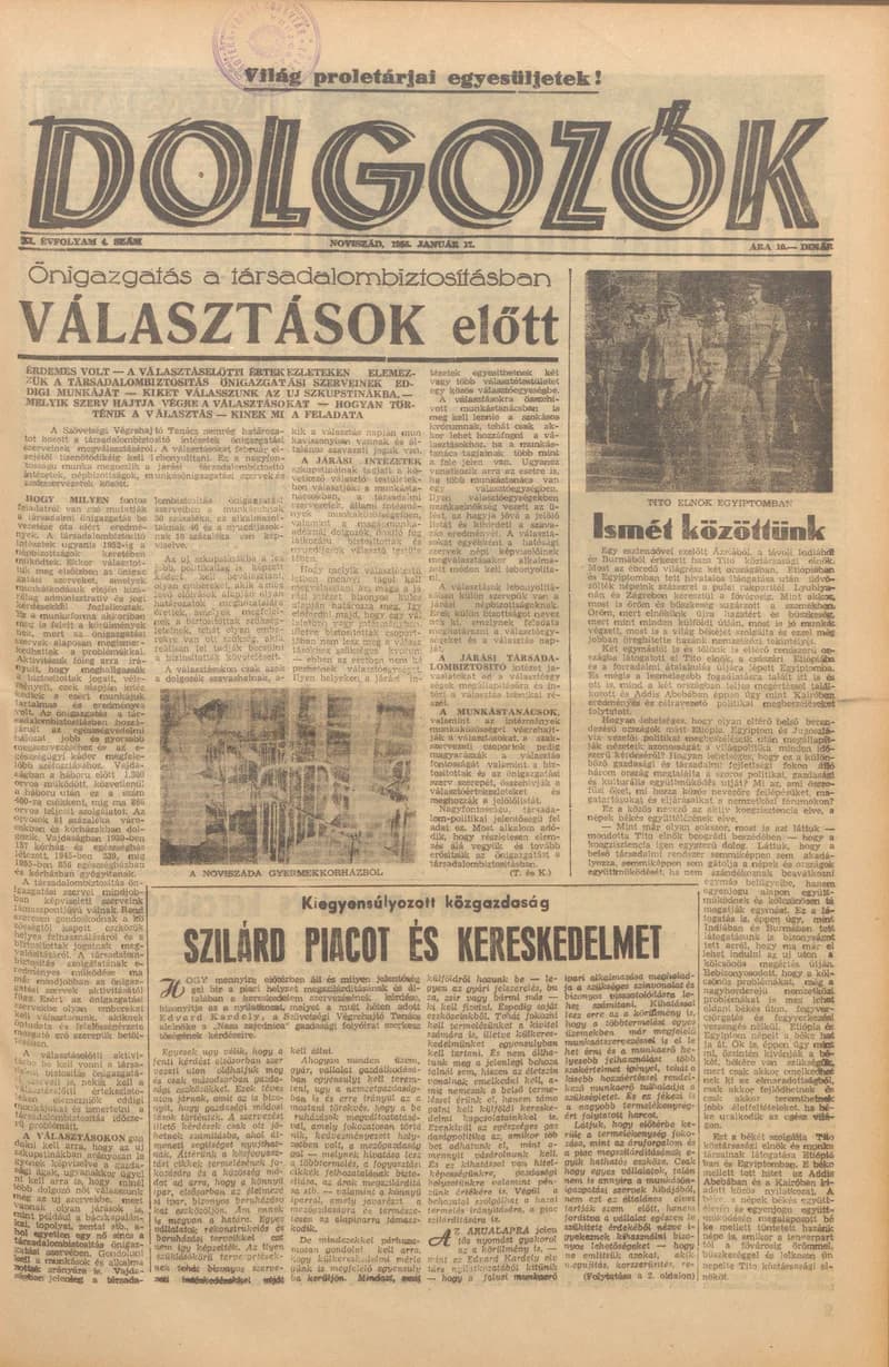 Dolgozók, 10. évf. 1956. január 17. 4. sz.