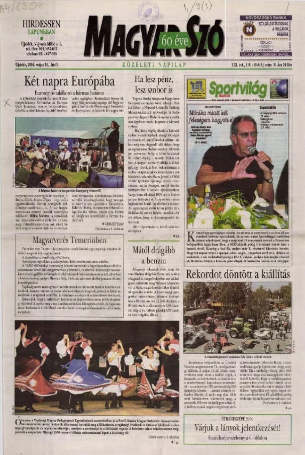 Magyar Szó, 61. évf. 2004. május 24. 119. sz. 1–12. oldal