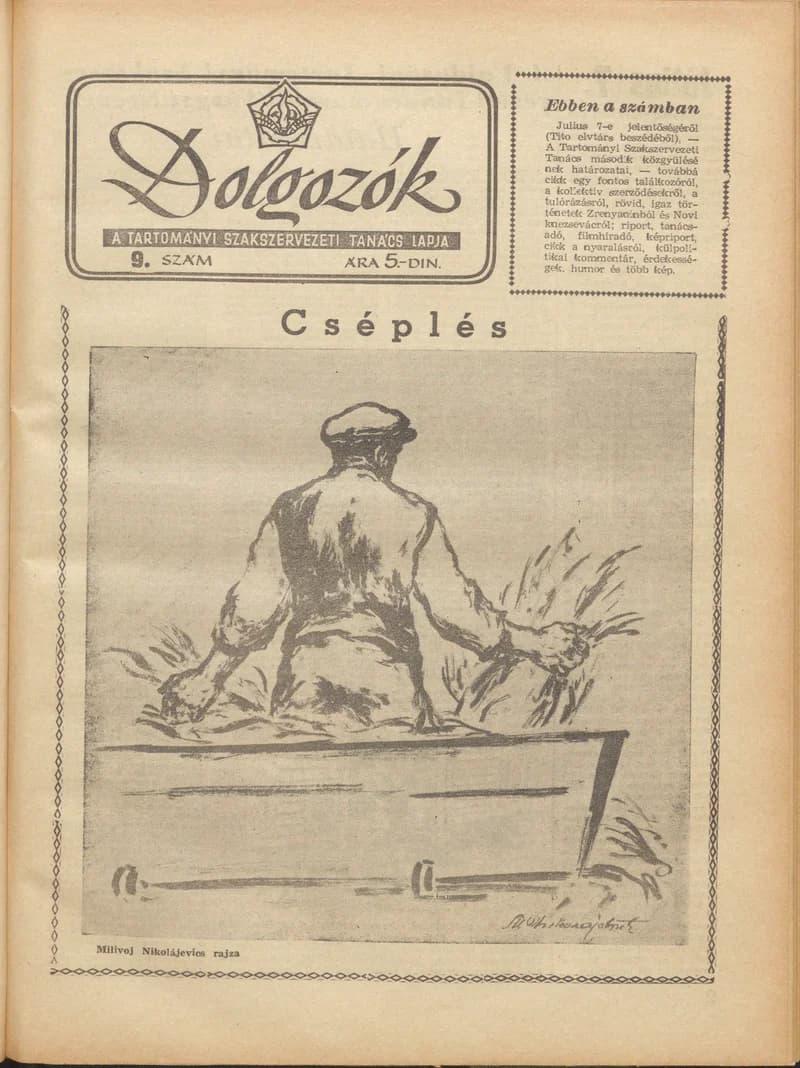 Dolgozók, 6. évf. 1952. július 15. 9. sz.