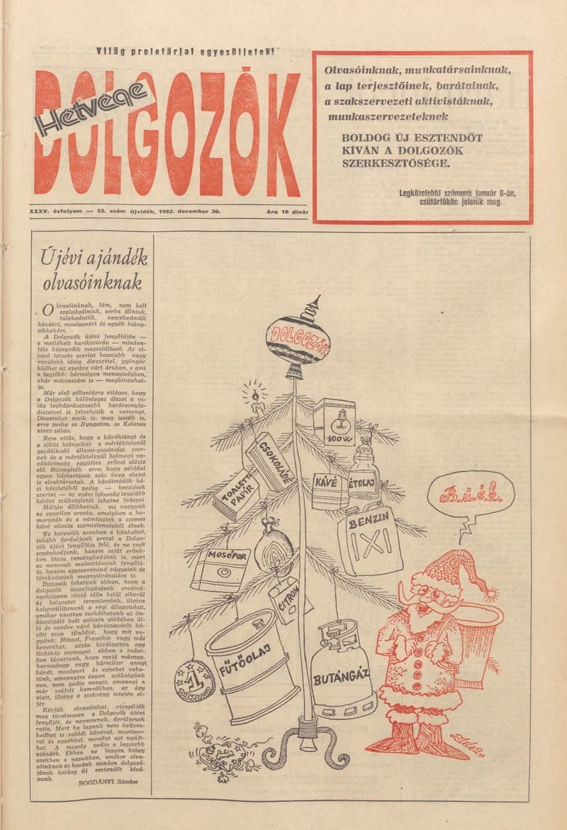 Dolgozók, 36. évf. 1982. december 30. 52. sz.
