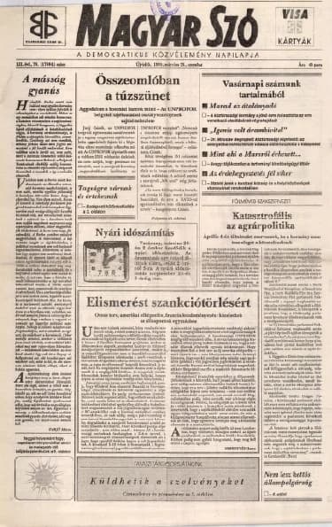Magyar Szó, 50. évf. 1995. március 25. 70. sz. 1–16. oldal