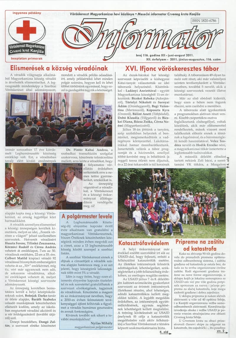 Informator, 12. évf. 2011. június 1. – augusztus 1. 116. sz.