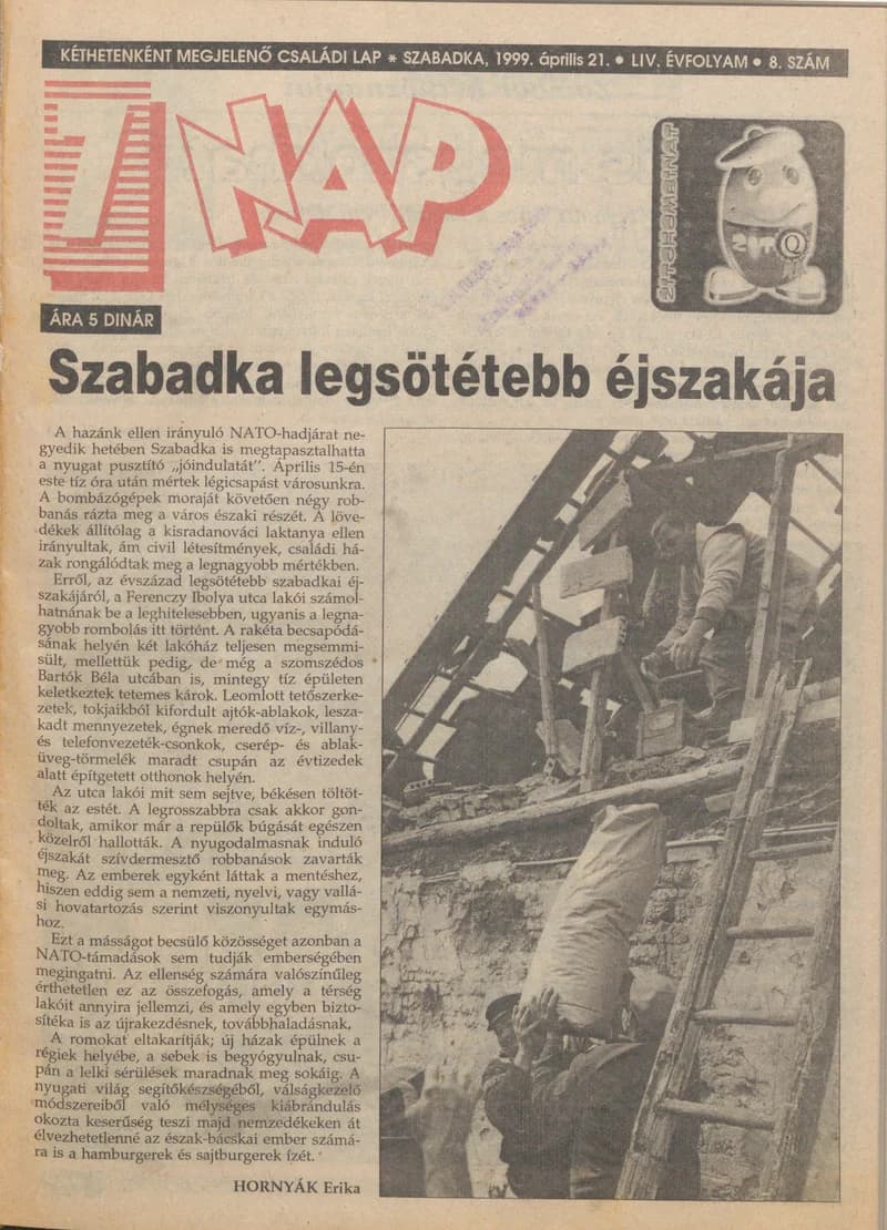 7 Nap, 54. évf. 1999. április 21. 8. sz. 1–32. oldal