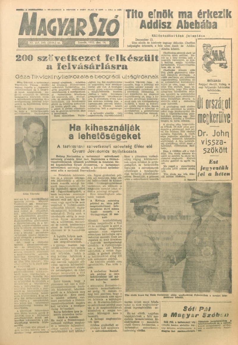 Magyar Szó, 12. évf. 1955. december 14. 340. sz. 1–8. oldal