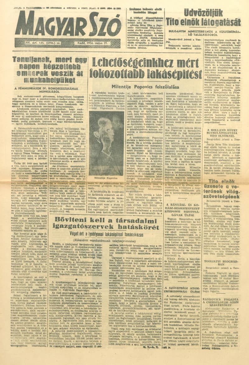 Magyar Szó, 13. évf. 1956. május 31. 147. sz. 1–8. oldal