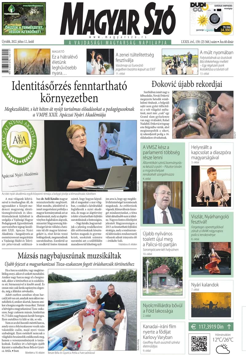 Magyar Szó, 79. évf. 2022. július 12. 159. sz. 1–20. oldal