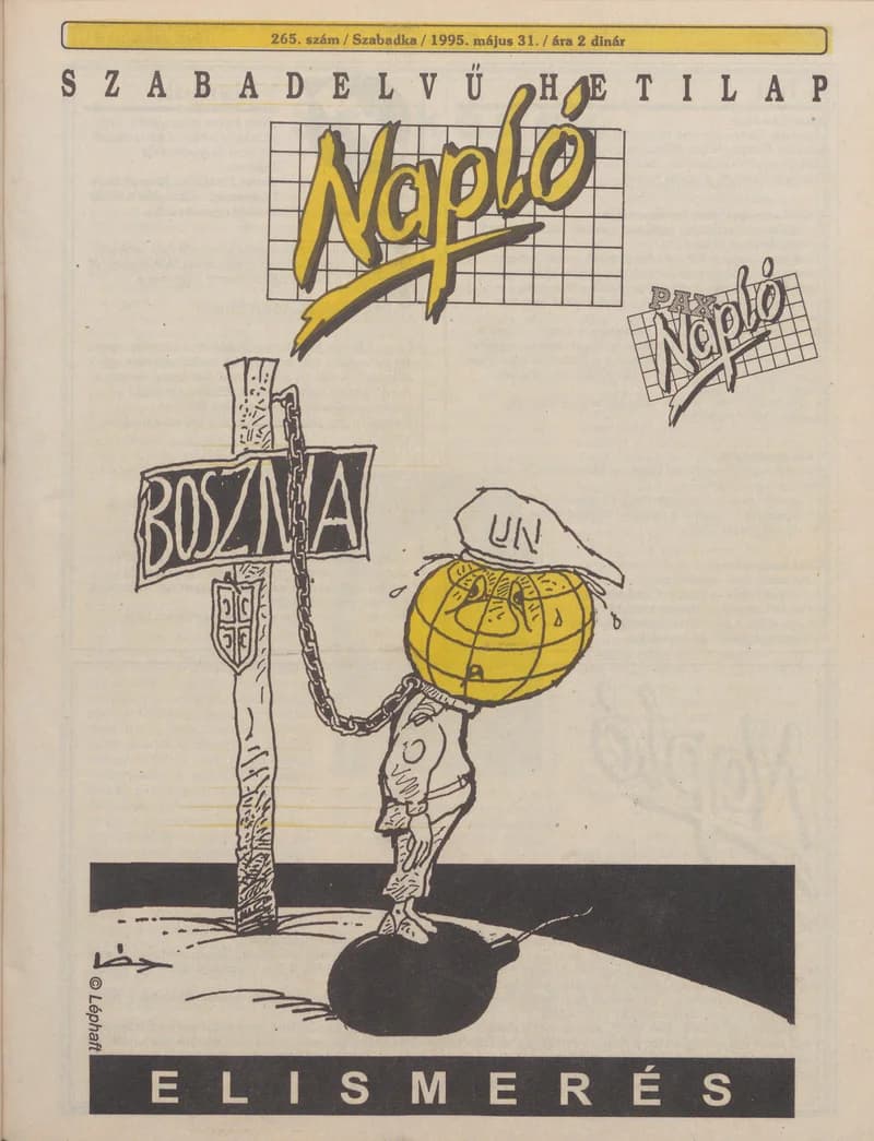 Napló - Szabadelvű hetilap, 6. évf. 1995. május 31. 265. sz.