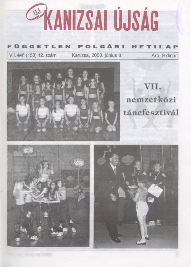 Új Kanizsai Újság, 7. évf. 2000. június 8. 12. sz.