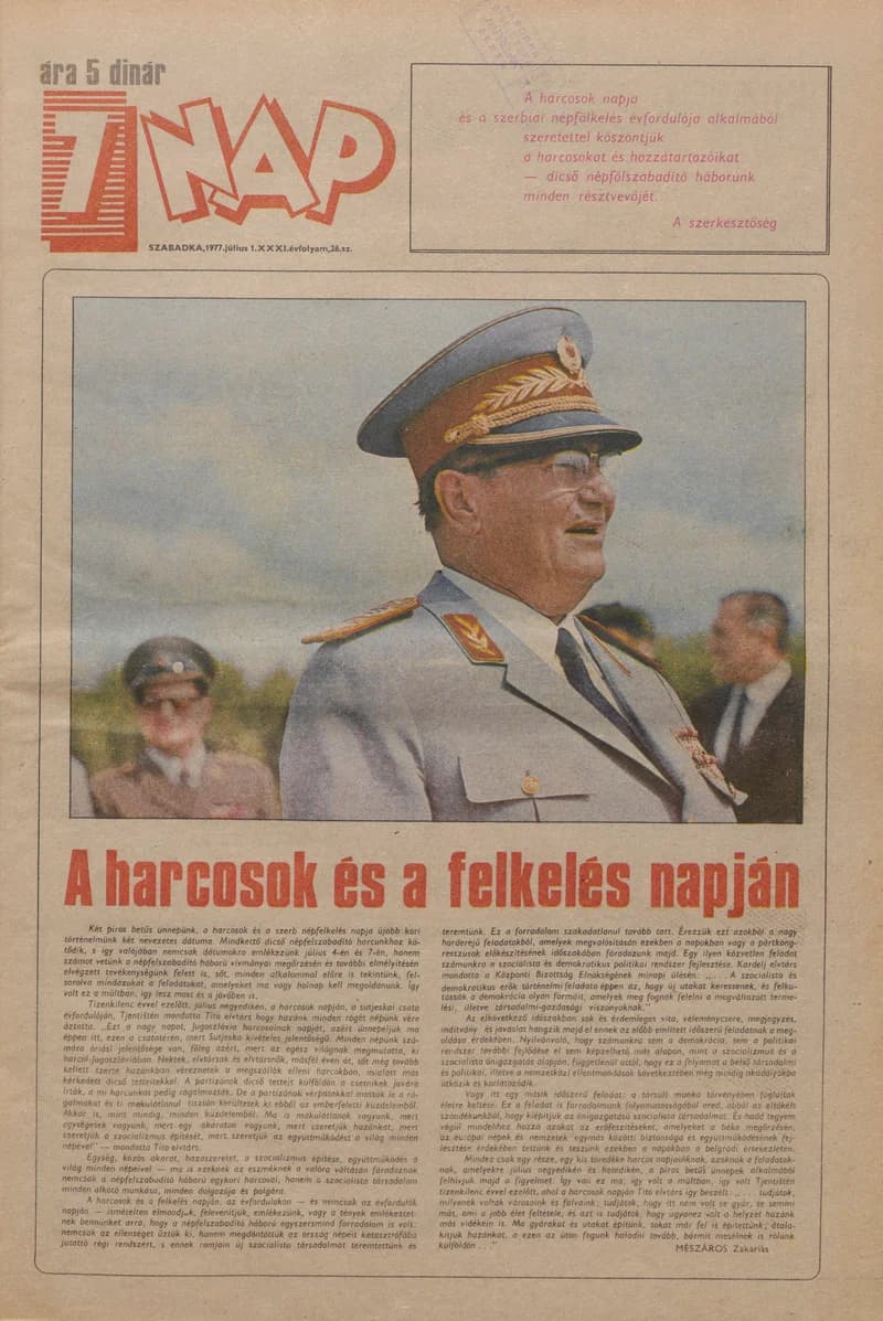 7 Nap, 32. évf. 1977. július 1. 26. sz. 1–24. oldal