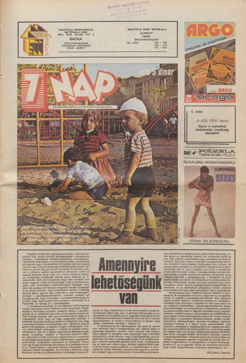 7 Nap, 34. évf. 1979. június 8. 23. sz. 1–24. oldal