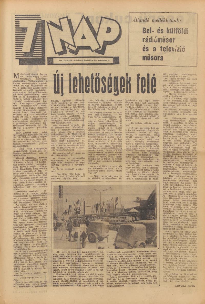 7 Nap, 14. évf. 1959. augusztus 30. 36. sz. 1–20. oldal