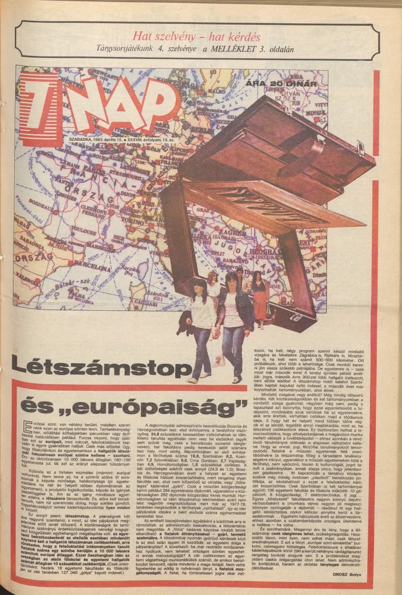 7 Nap, 38. évf. 1983. április 15. 15. sz. 1–12. oldal