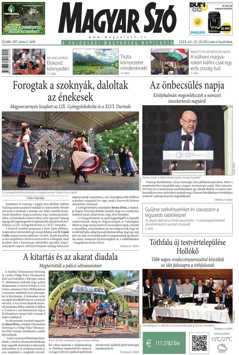 Magyar Szó, 80. évf. 2023. június 5. 125. sz. 1–16. oldal