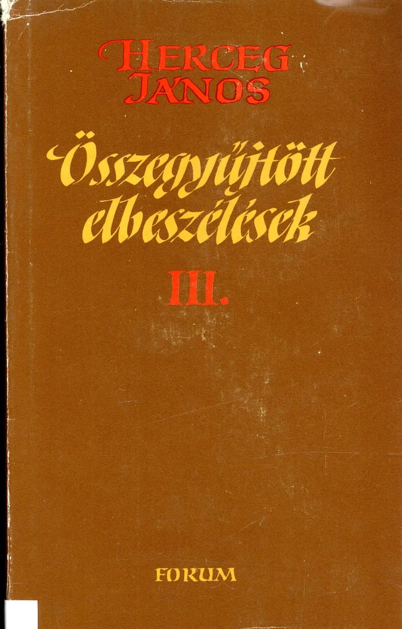 Összegyűjtött elbeszélések III. 