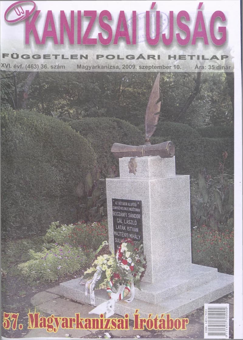 Új Kanizsai Újság, 16. évf. 2009. szeptember 10. 36. sz.