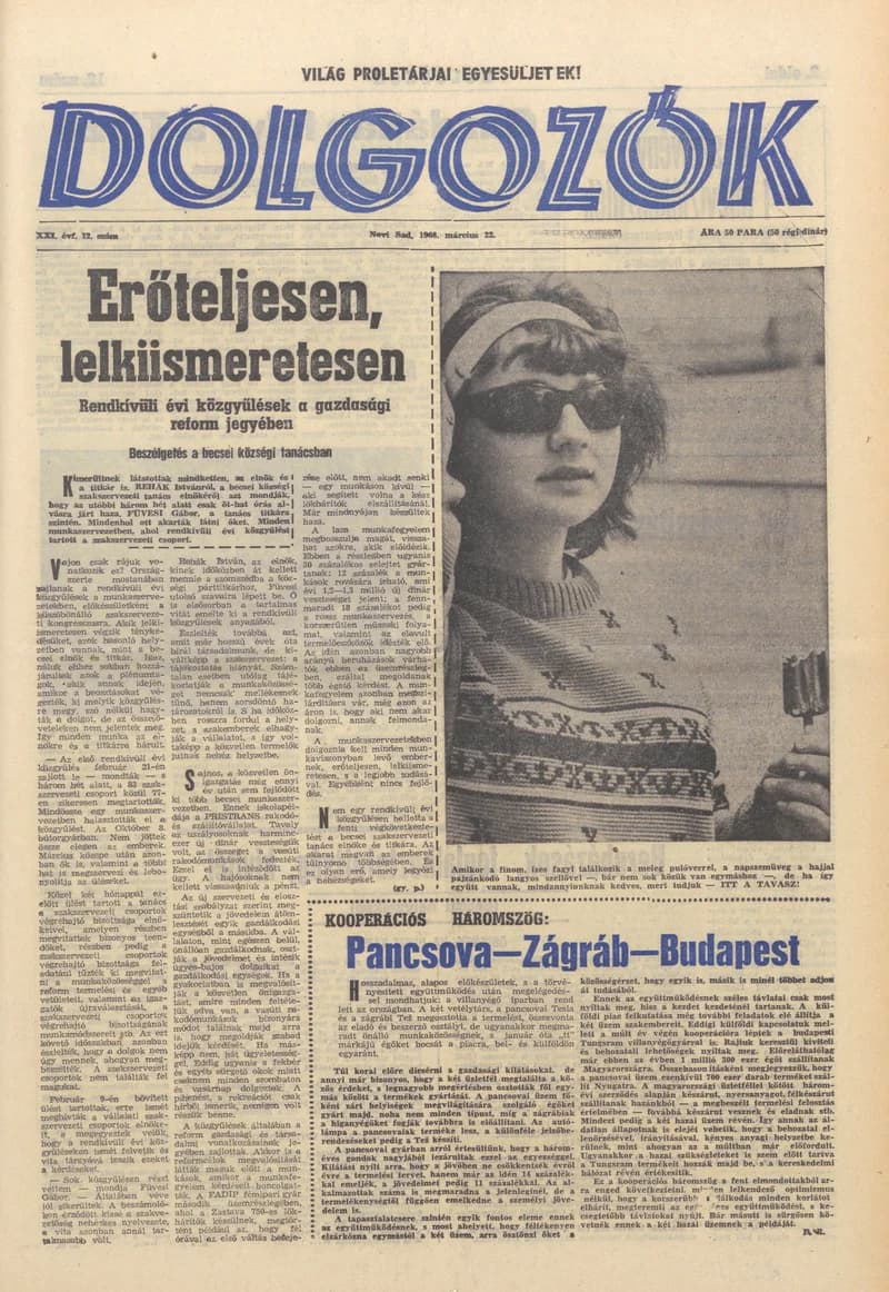 Dolgozók, 22. évf. 1968. március 22. 12. sz.