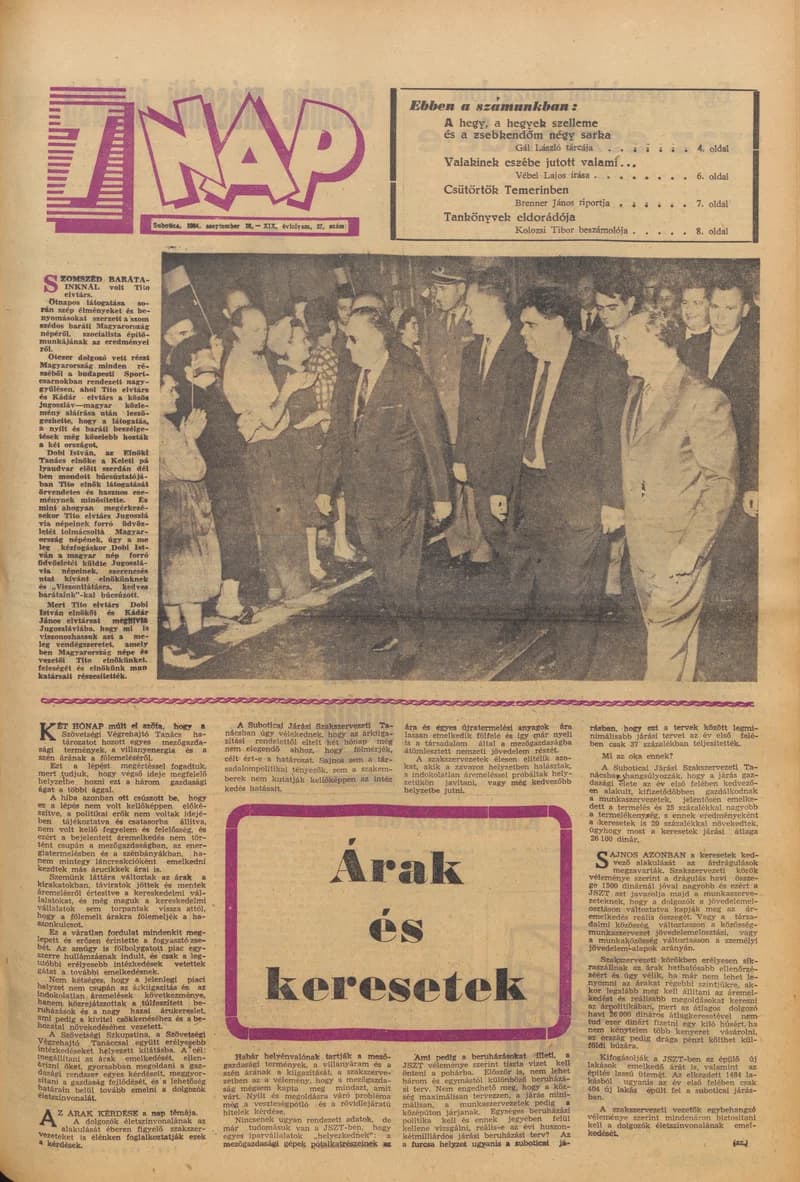 7 Nap, 19. évf. 1964. szeptember 18. 37. sz. 1–16. oldal