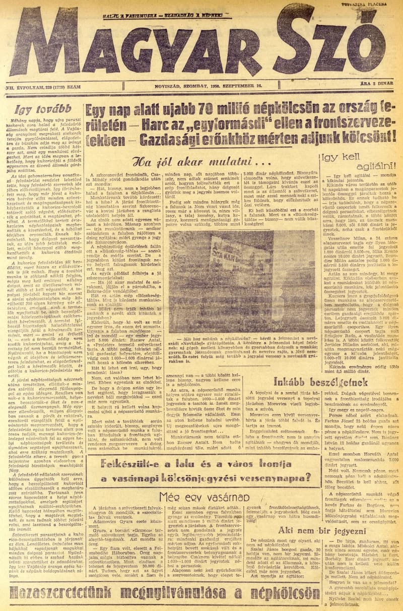 Magyar Szó, 7. évf. 1950. szeptember 16. 220. sz. 1–4. oldal