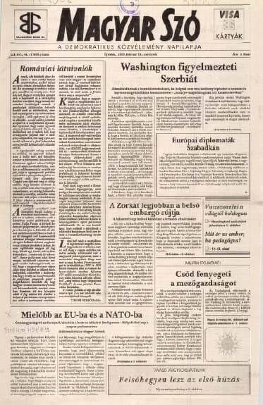 Magyar Szó, 52. évf. 1995. február 23. 44. sz. 1–16. oldal
