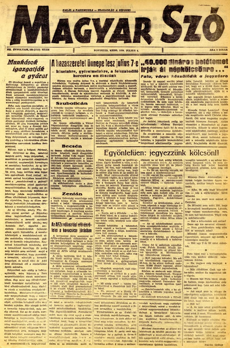 Magyar Szó, 7. évf. 1950. július 4. 158. sz. 1–4. oldal