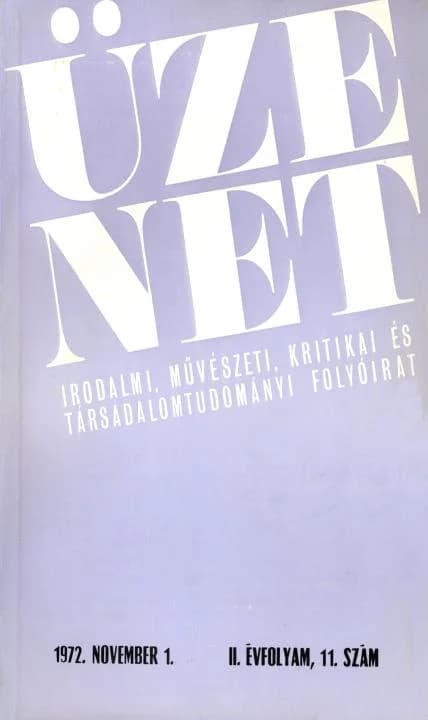 Üzenet, 2. évf. 1972. november 1. 11. sz. 631–716. oldal